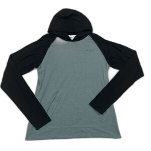 Belong Designs Shirt Mens Small Versatek Bamboo Hoodie Stretch Green Outdoor